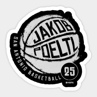 Jakob Poeltl San Antonio Basketball Sticker